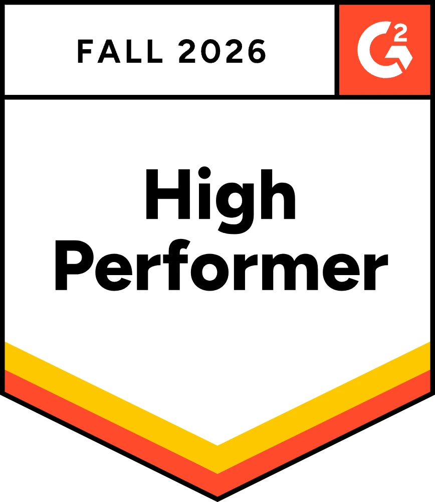 G2 badge: High Performer